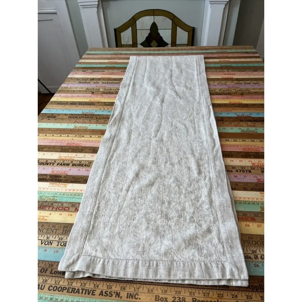 Mi Casa Es Tu Casa Floral Linen Cotton Tablecloth Runner 14 x83 Portugal Classic